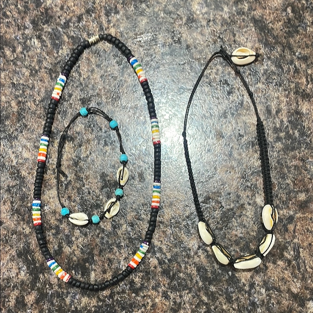 Colorful Beaded Necklace and Bracelet Set